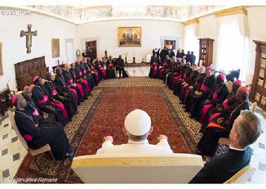 pope and bishops of kenya